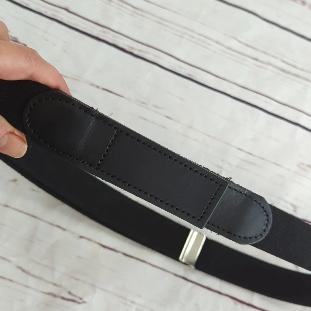 Redkap belt, adjustable canvas hook & loop belt AB14BK, black, sz medium